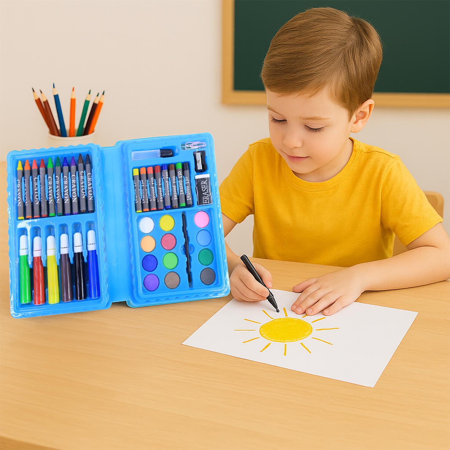 42-piece Complete Kids Art  Craft Stationery Set - Happy Price - Image 4