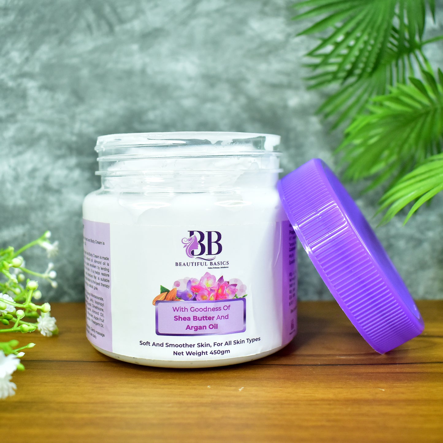 Shea Butter & Argan Oil Body Cream - 450g | Deep Moisturization for Soft Skin - Happy Price - Image 3