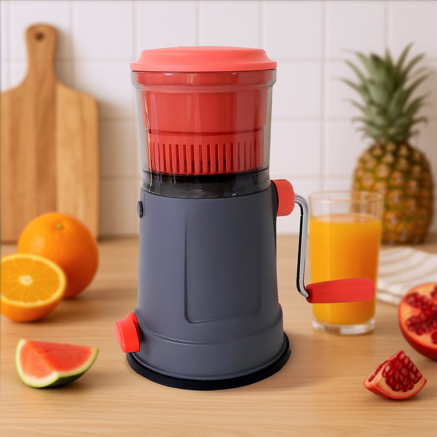 Supermom Pulpy Fruit Juicer With Extra Long Handle And Silicone Ring (1 Pc) - Happy Price - Image 7