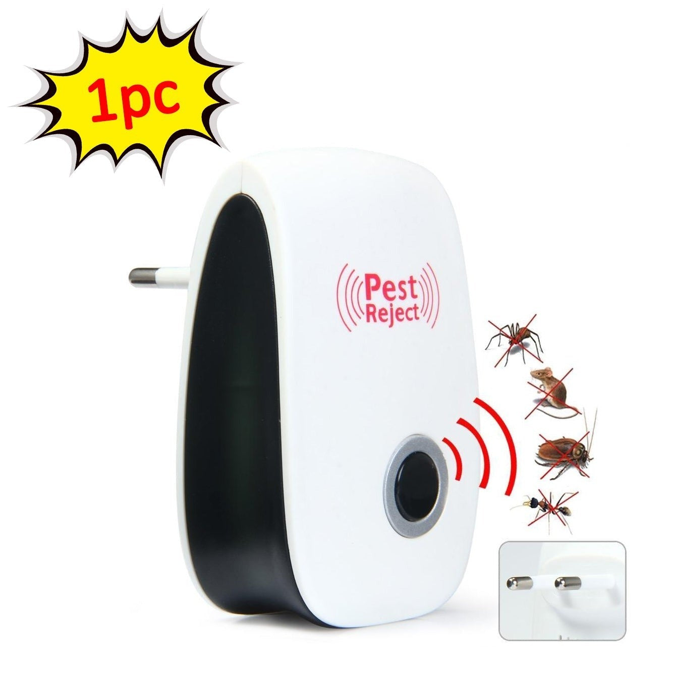 6035 Ultrasonic Pest Repeller To Repel Rats Cockroach Mosquito Home Pest  Rodent