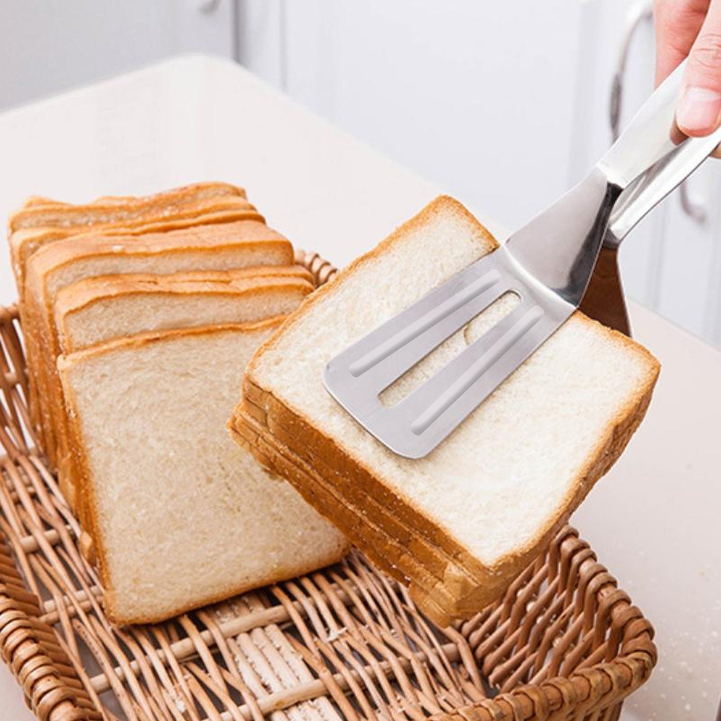 Stainless Steel Multi-Purpose Kitchen Tongs for Cooking & Serving - Happy Price - Image 5