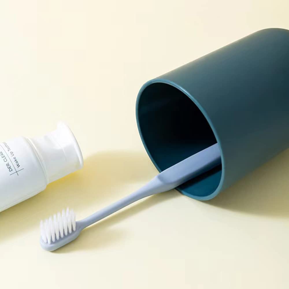 Multipurpose Wall Mount Toothbrush Holder Plastic Stand With 2 Cup  (1 Set) - Happy Price - Image 5