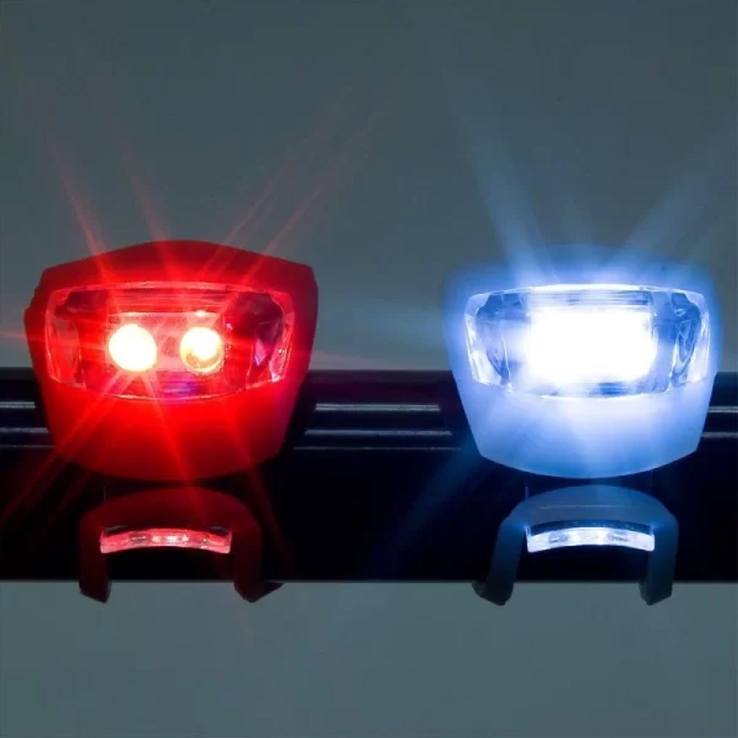 Silicone Led Bike Light Set (2 Pcs Set) - Happy Price - Image 3