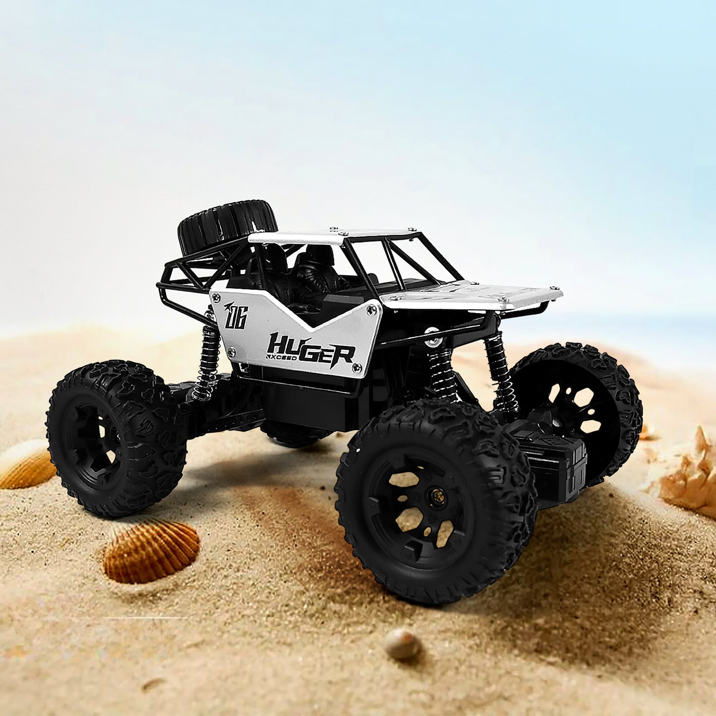 118 Scale Rock Crawler Monster Rc Truck All Terrain Stunt Racing Car Rechargeable Indoor Outdoor Toy Car - Happy Price - Image 3