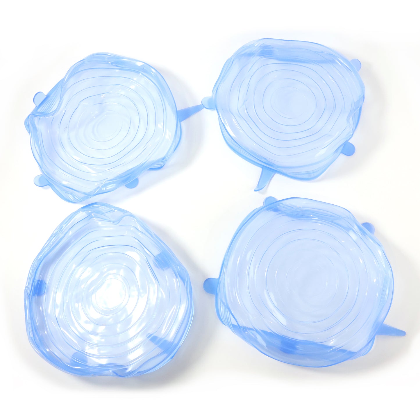Set of 4 Reusable Silicone Stretch Food Lids for Bowls & Containers - Happy Price - Image 4