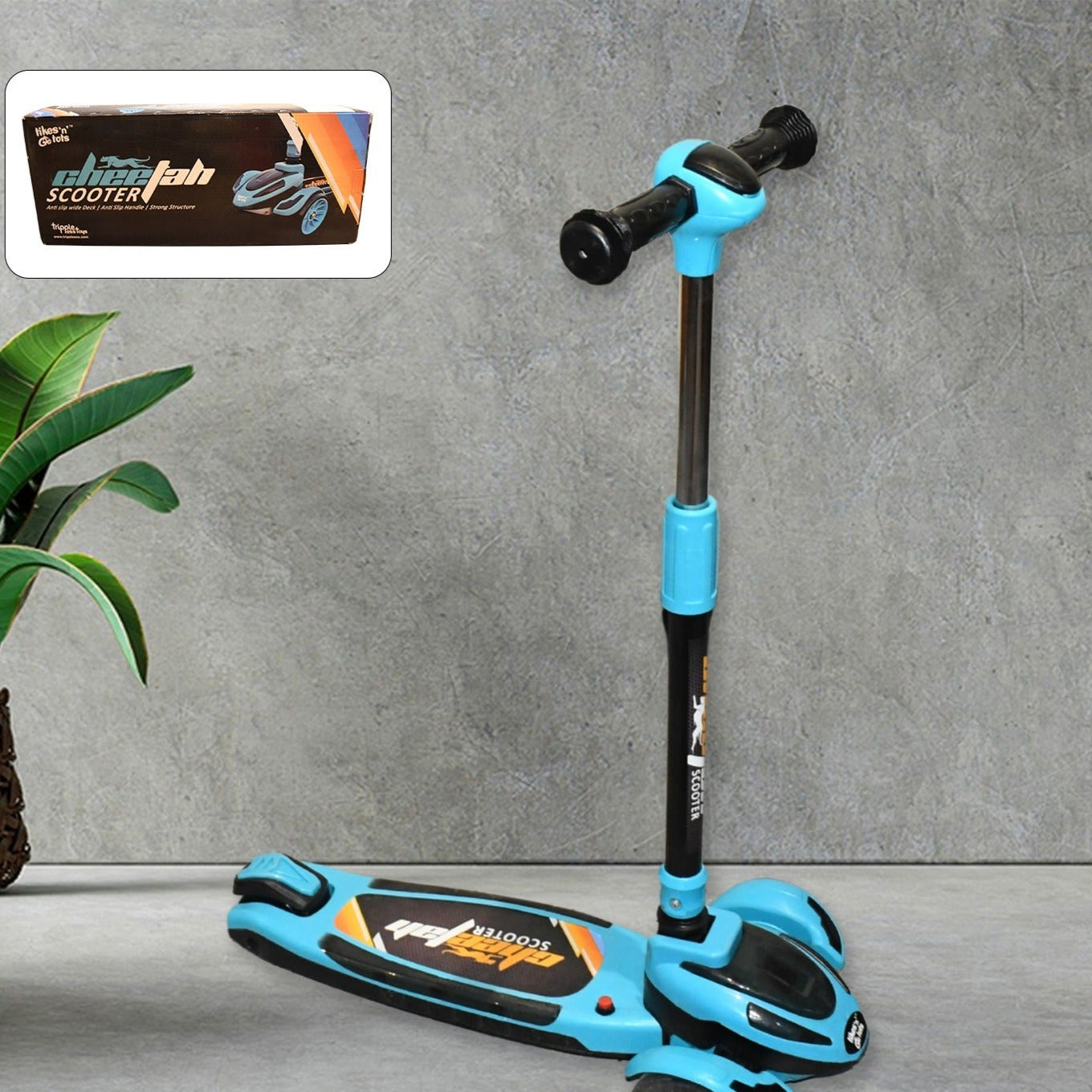 Foldable Kick Scooter For Kids 2-12 Years Old  Lightweight (1 Pc) - Happy Price - Image 1