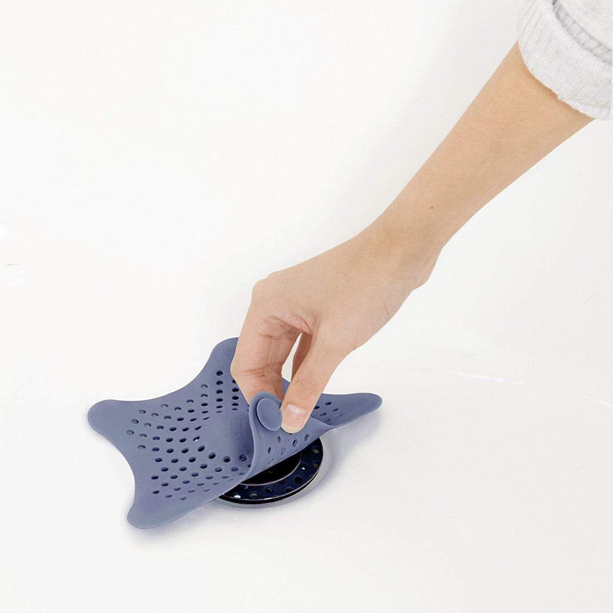 Silicone Star Shaped Sink Filter Bathroom Hair Catcher Drain Strainers For Basin - Happy Price - Image 2