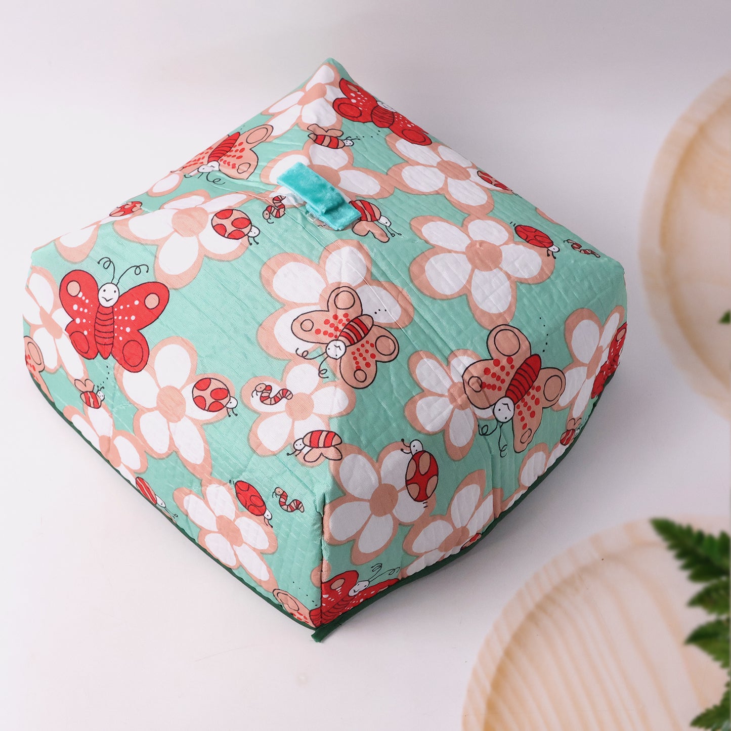 Foldable Mesh Food Cover with Floral Print - 20 x 20 Cm, 1 Pc - Happy Price - Image 6
