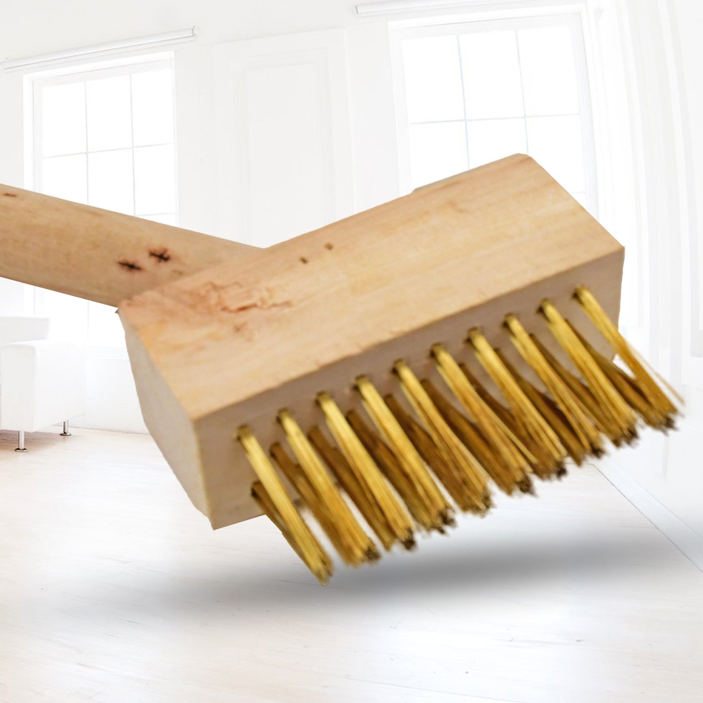 Paving Brush Wooden Block Paving Brush Patio Weed Remover Tool (1 Pc) - Happy Price - Image 5