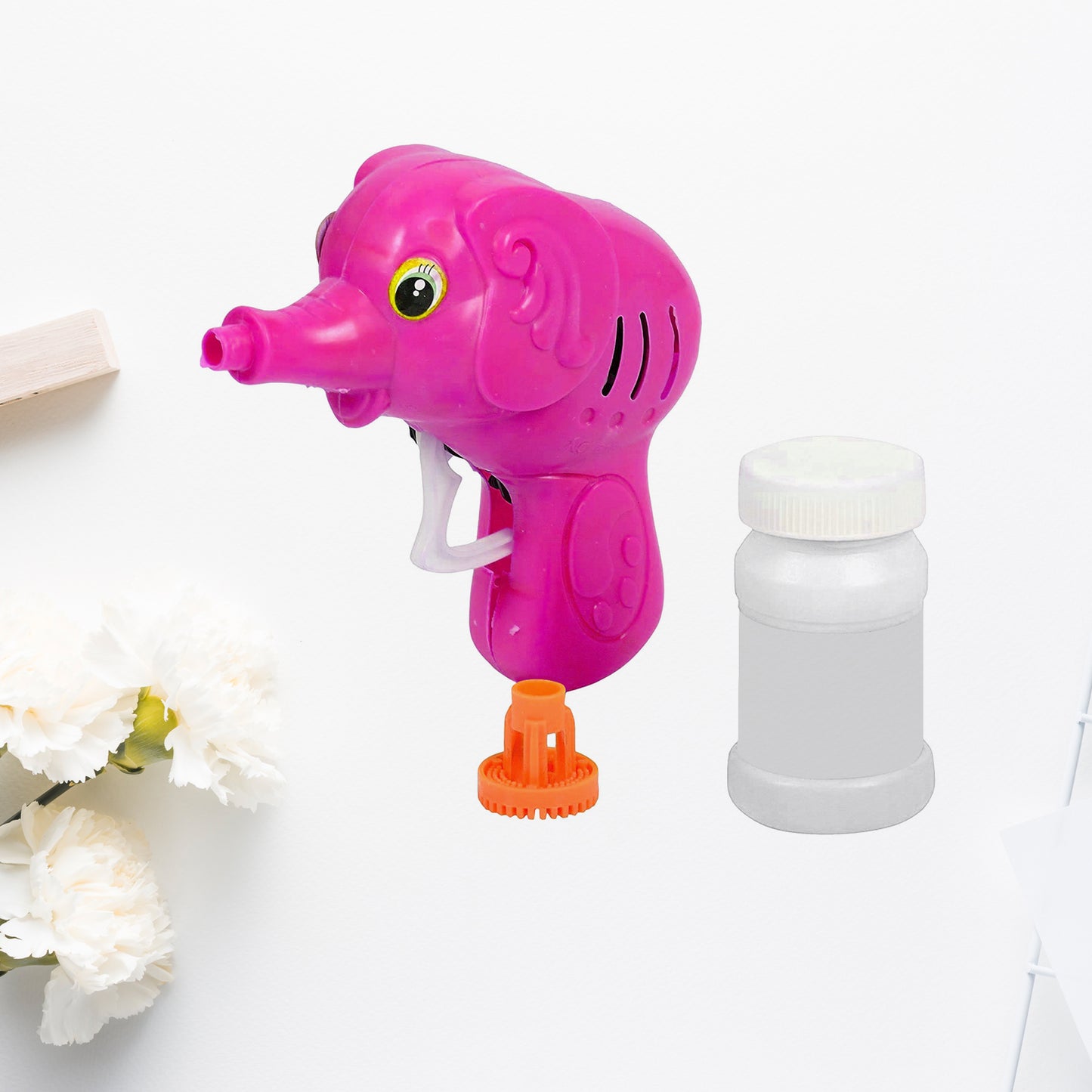 Bubble Gun Elephant Hand Pressing Bubble Gun Toy For Kids Bubble Liquid Bottle With Fun Loading - Happy Price - Image 3