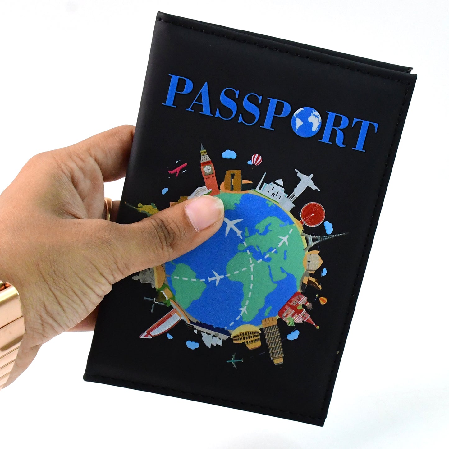 Stylish Printed Passport Holder Cover (1 Pc) - Happy Price - Image 3