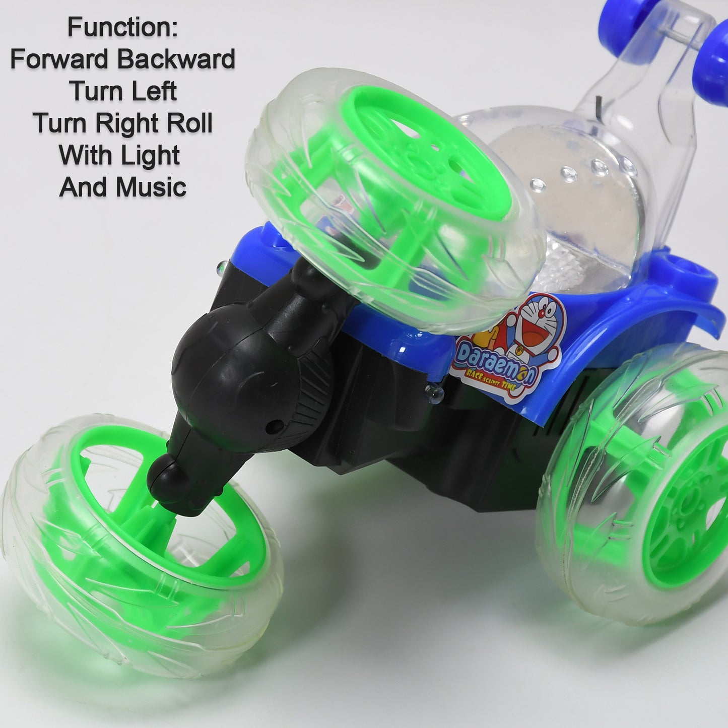 Rechargeable 360 Degree Stunt Rolling Remote Control Car With Colourful 3d Lights And Music For Kids - Happy Price - Image 3