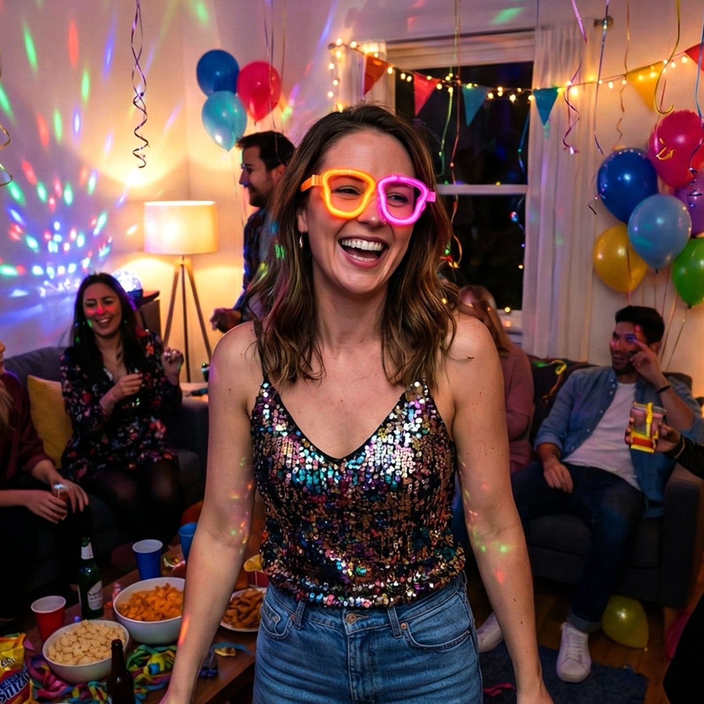 Glow Party Eyewear - Fun Light-Up Glasses for Kids & Adults (1 Pc) - Happy Price - Image 6