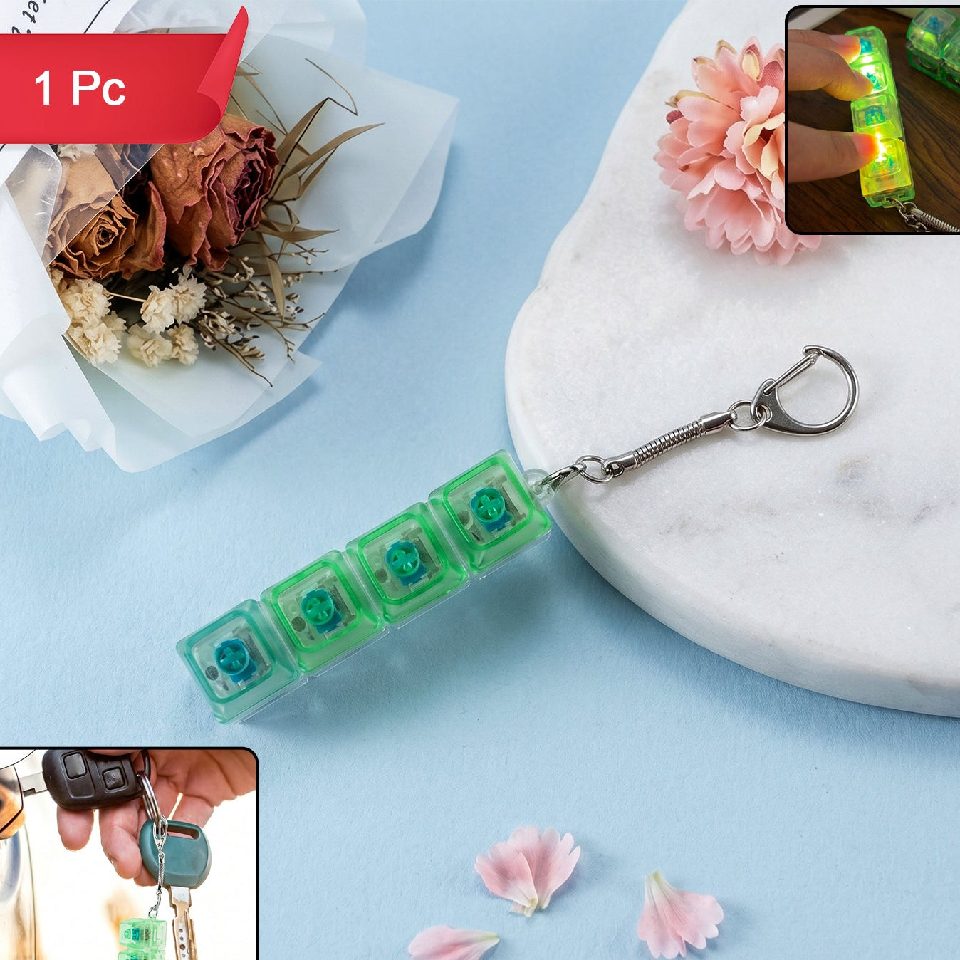 Mechanical Keyboard Switch Keychain (1 Pc)