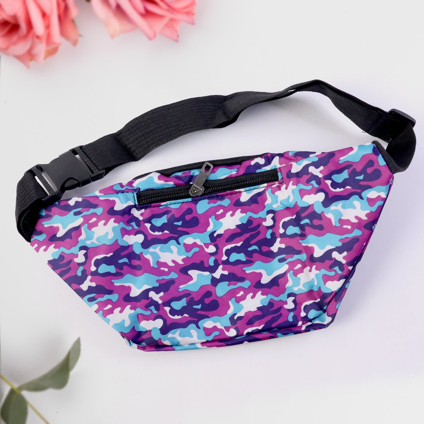 Camouflage Print Waist Bag (1 Pc) - Adjustable Strap for Travel & Sports - Happy Price - Image 6