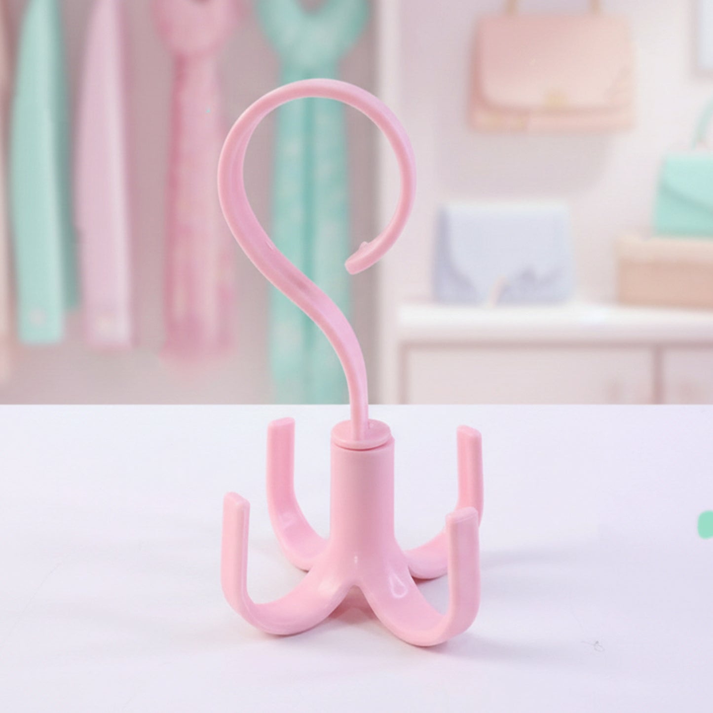 360 Rotating Hanging Organizer with 4 Hooks (1 Pc) - Happy Price - Image 3