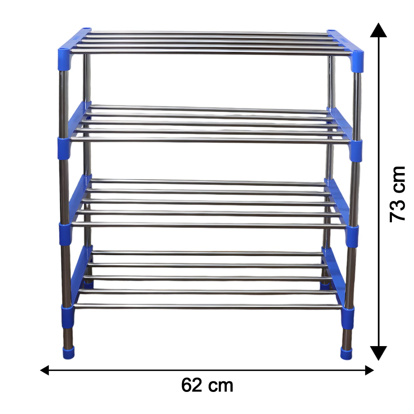 4-Tier Stainless Steel Shoe Rack Organizer for Home & Dorm - Happy Price - Image 6