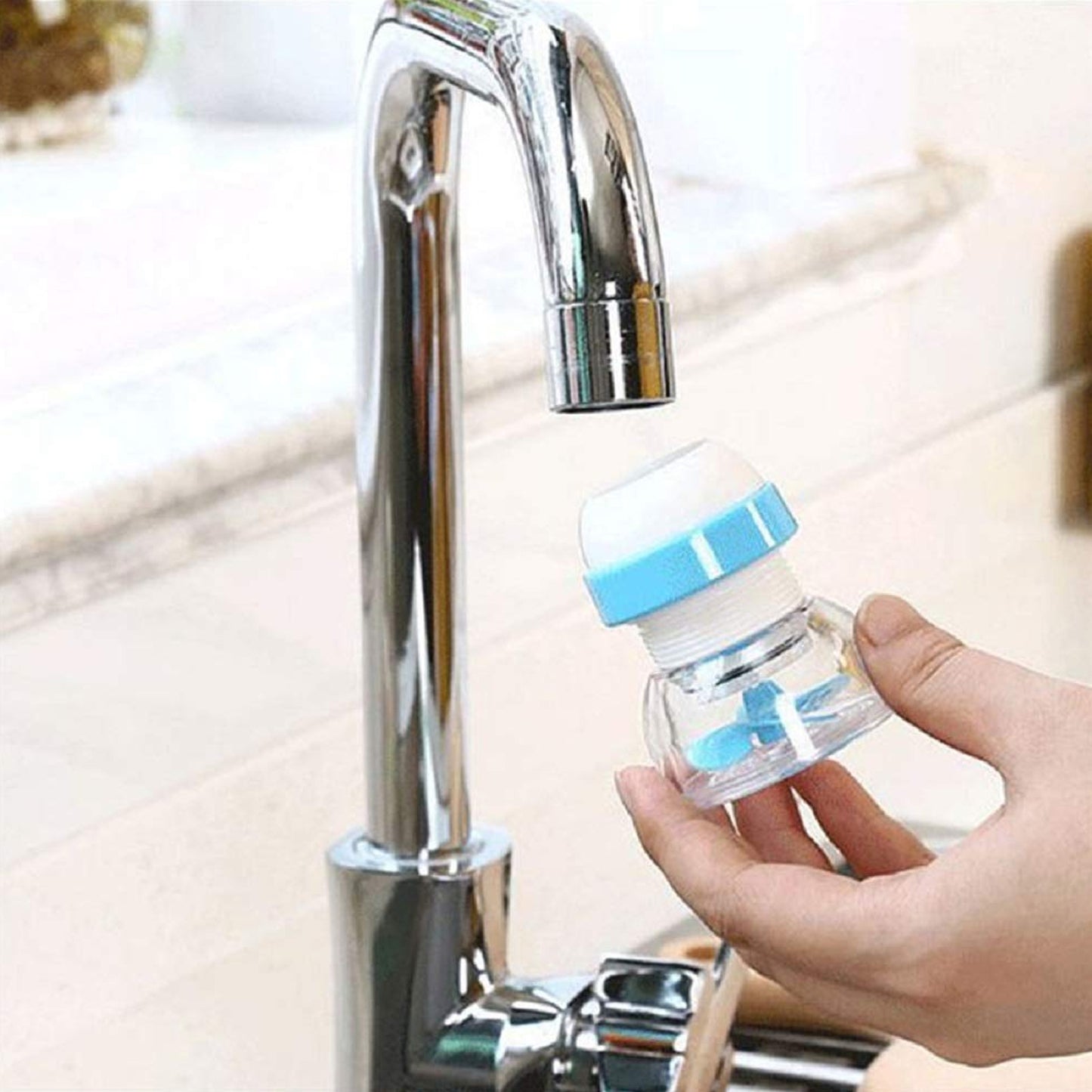 Multipurpose Adjustable Kitchen Sink Tap Water Filter With Rotating Faucet Sprayer (1 Pc) - Happy Price - Image 5