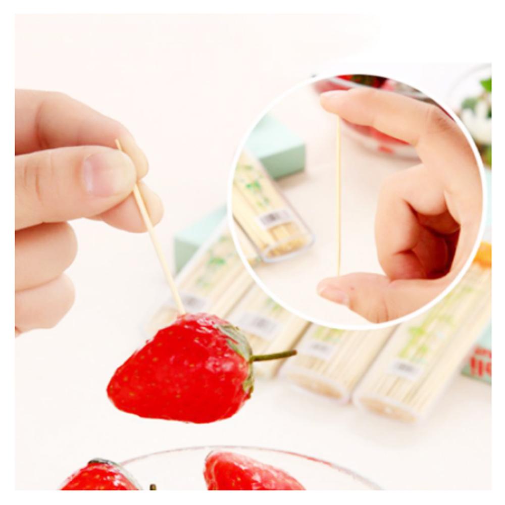 Bamboo Toothpicks With Dispenser Boxq - Happy Price - Image 3