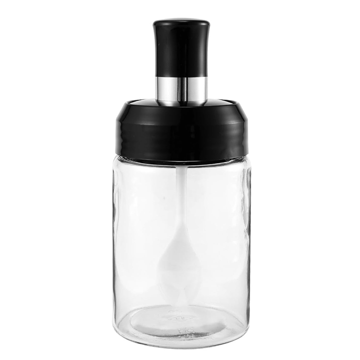 250ml Glass Storage Jar with Integrated Spoon and Airtight Rotating Lid - Happy Price - Image 2