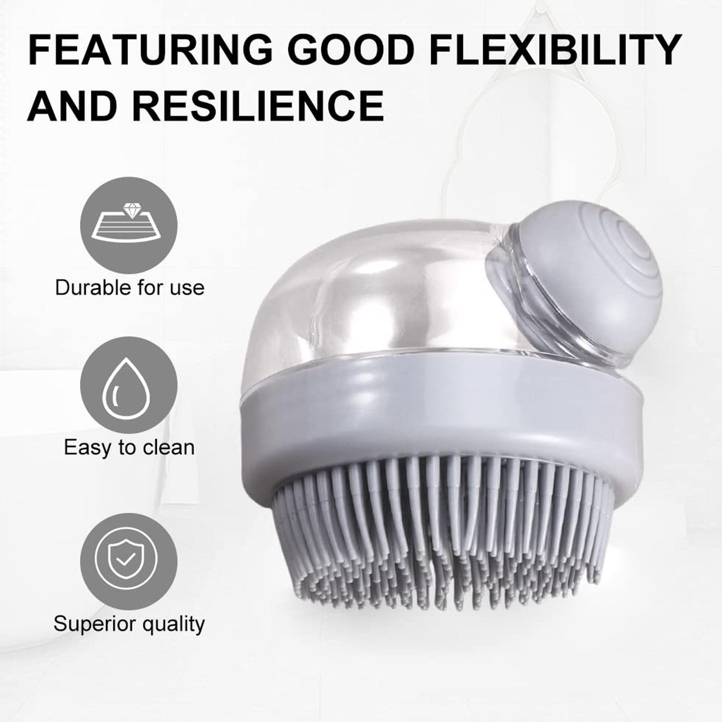 Head Scalp Massager Shampoo Brush (1 Pc) - Happy Price - Image 3