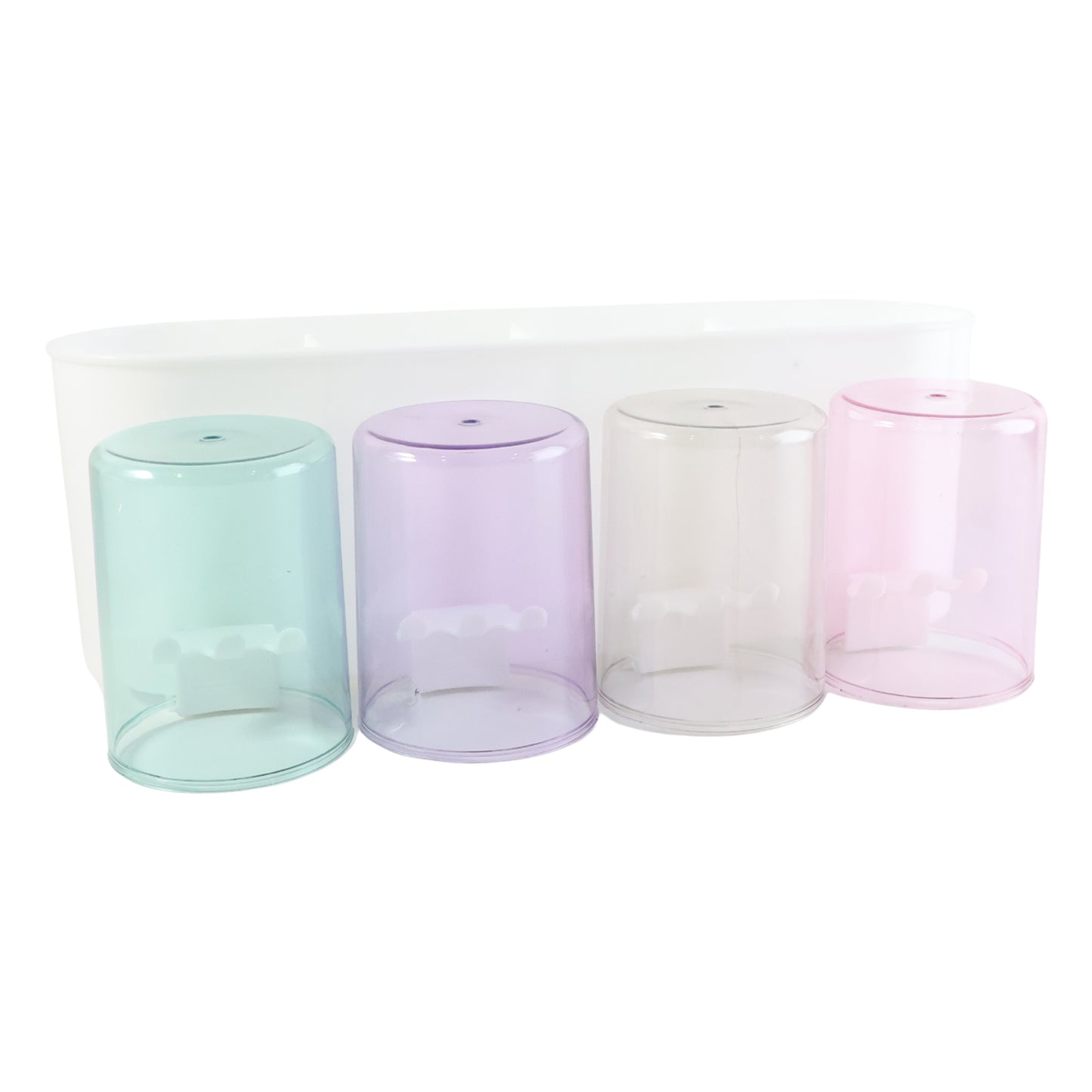Wall Mounted Toothbrush Holder Set with 4 Cups & Organizer - Bathroom Storage - Happy Price - Image 5
