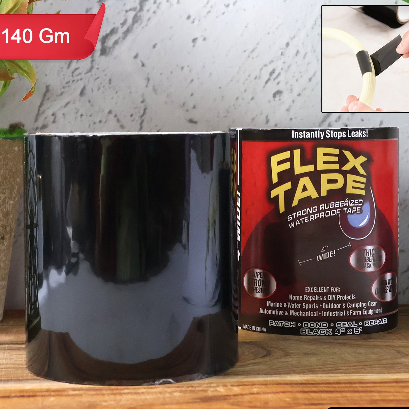 Heavy-Duty Waterproof Repair Tape (140g) - Strong Adhesive for Leaks - Happy Price - Image 1