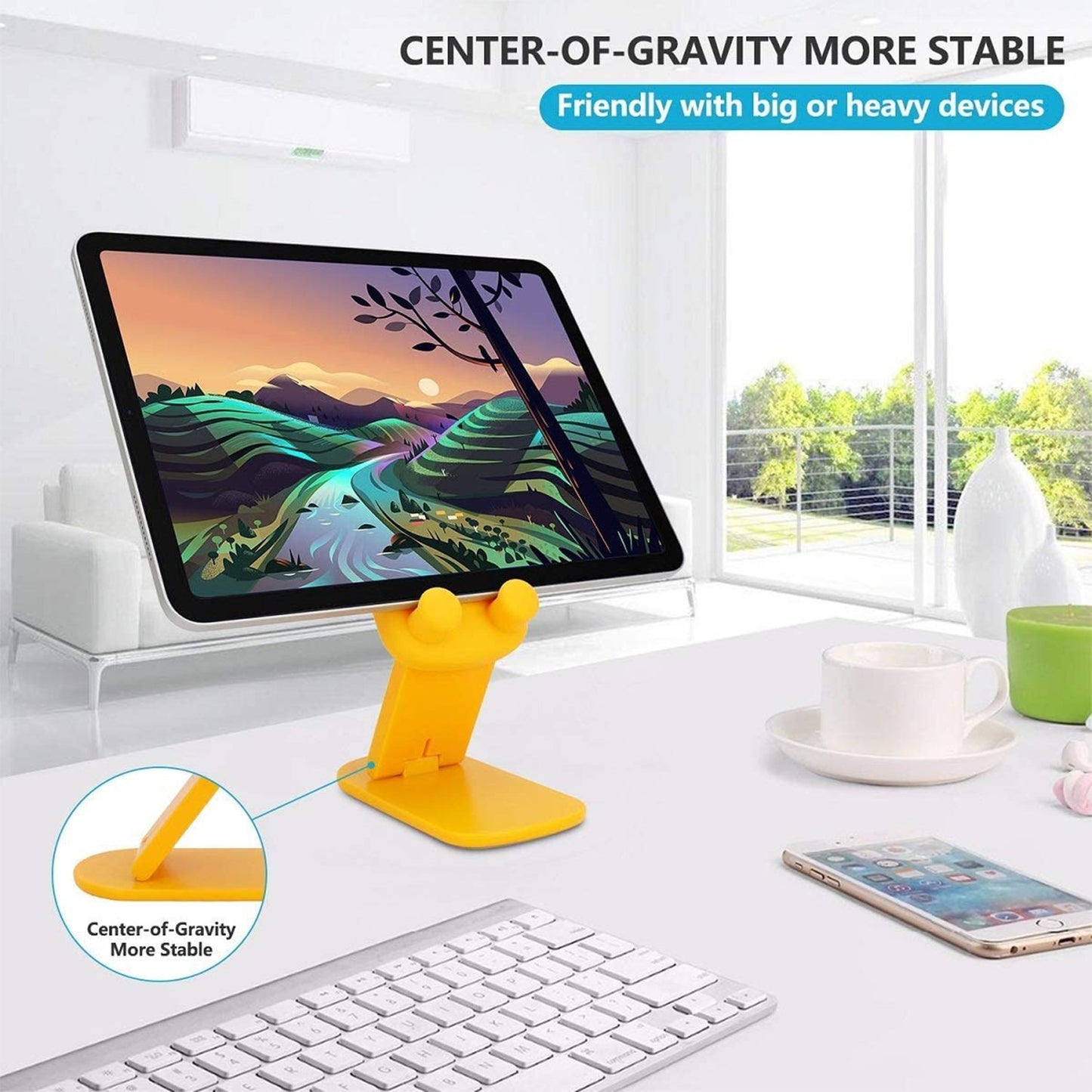 Adjustable Foldable Cartoon Mobile Phone Stand Holder for Desk - Happy Price - Image 2