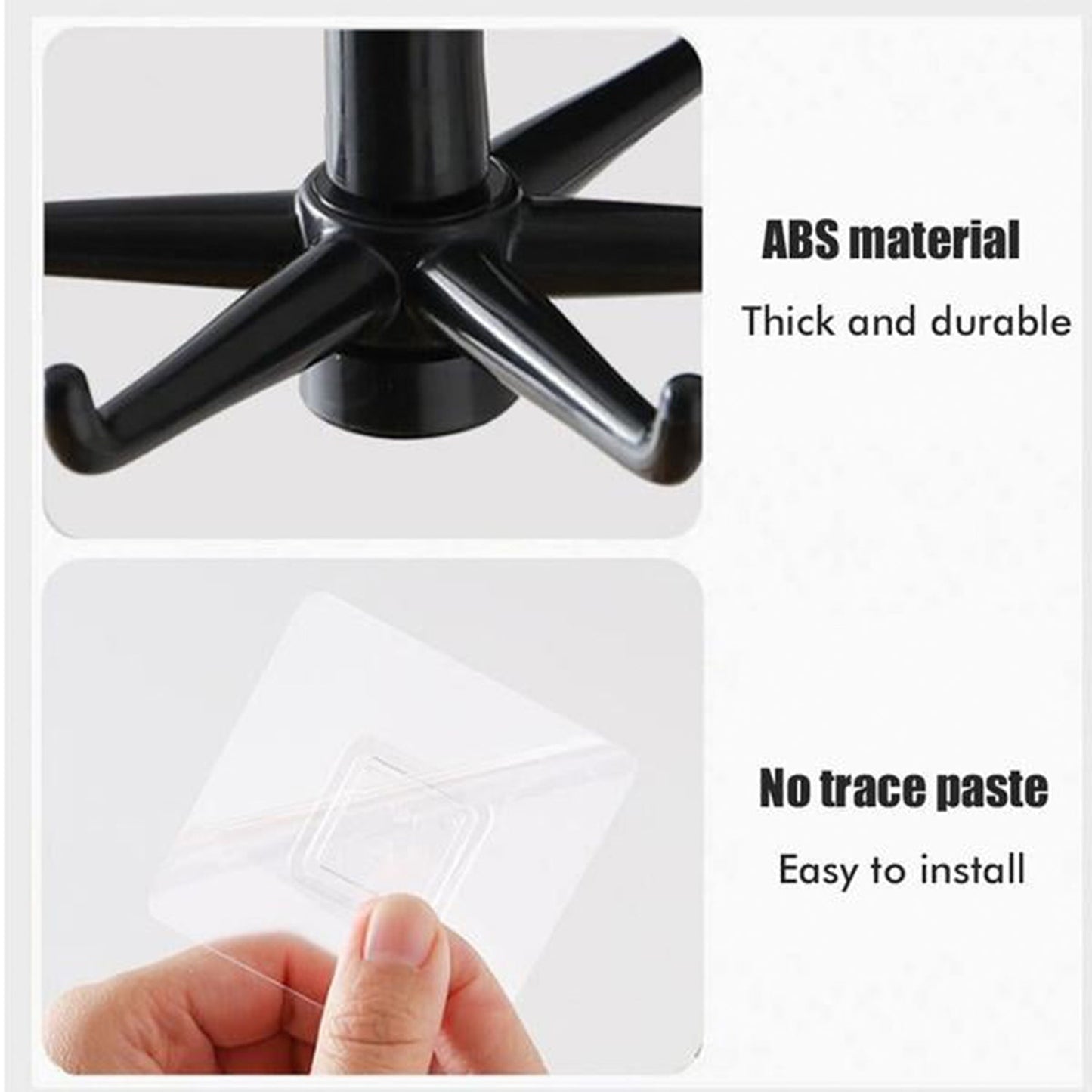 360 Degree Rotating Self-Adhesive Hooks (Pack of 6) - Happy Price - Image 6