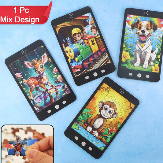 Kids Cartoon Jigsaw Puzzle - 1 Pc Mobile Shape Educational Toy - Happy Price - Image 1