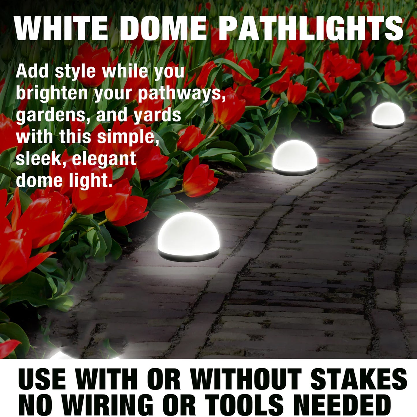 Dome Solar Garden Light Set (4 Pc) - Happy Price - Image 7