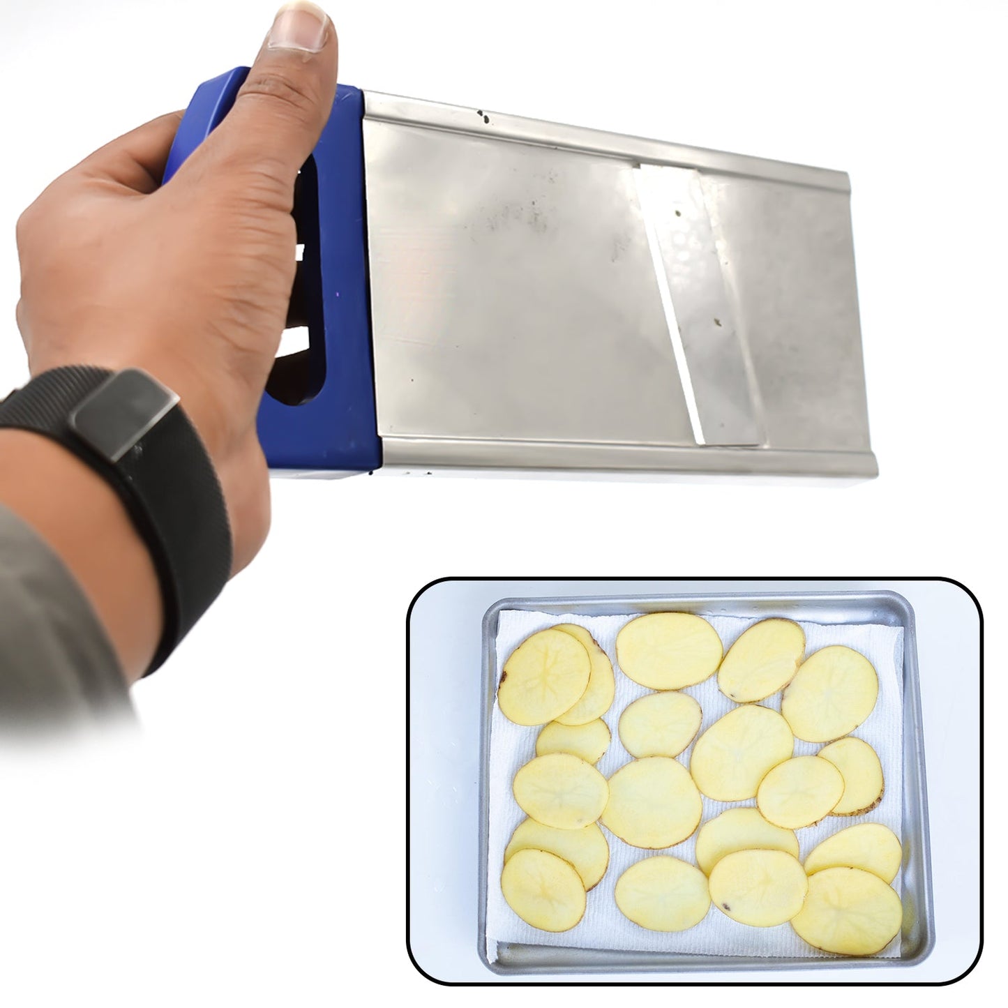 Plain Potato Slicer Used In All Kinds Of Household Kitchen Purposes For Cutting And Slicing Of Potatoes. - Happy Price - Image 5