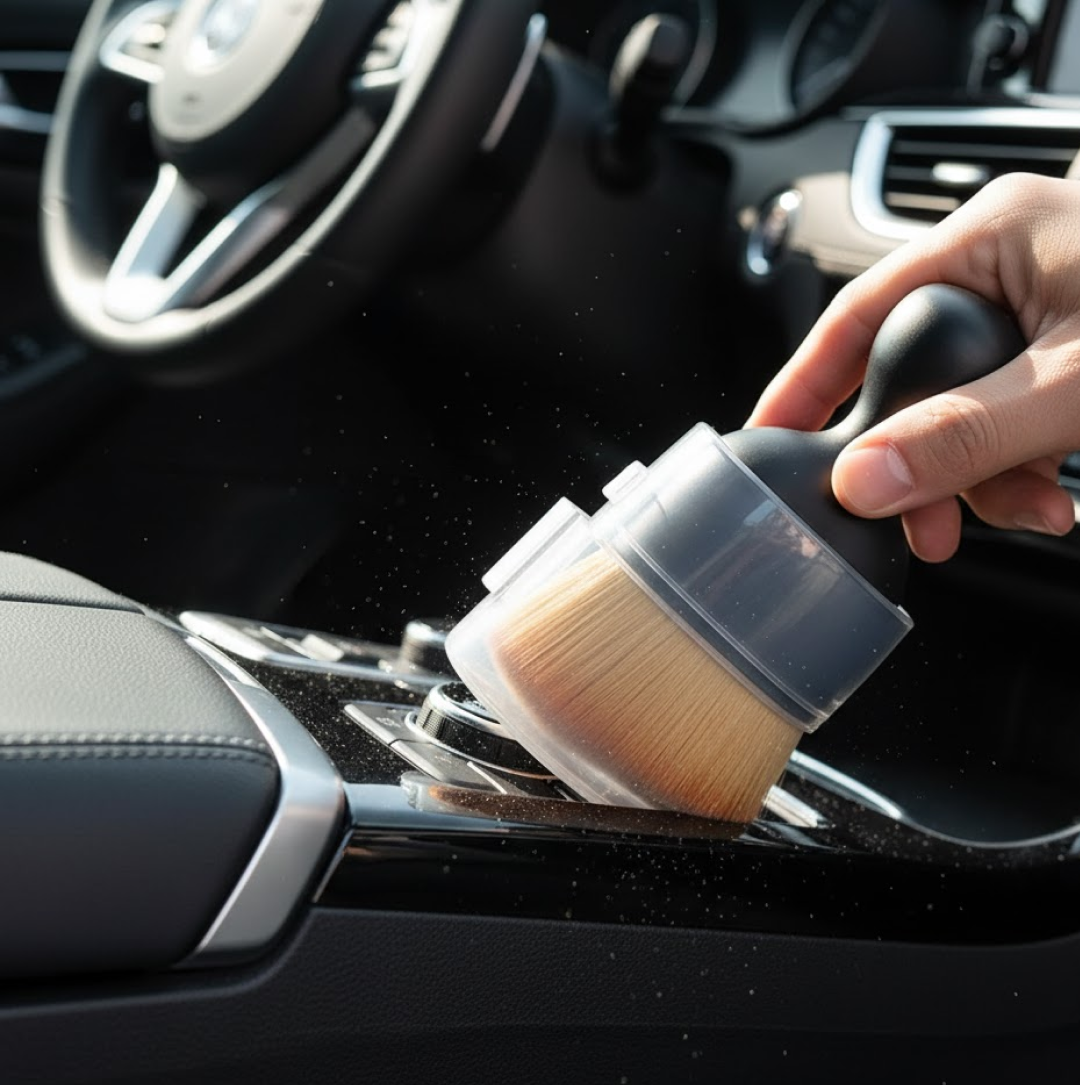 Soft Bristle Car Interior Detailing Brush for Dust Removal - 1 Pc - Great Price - Image 1
