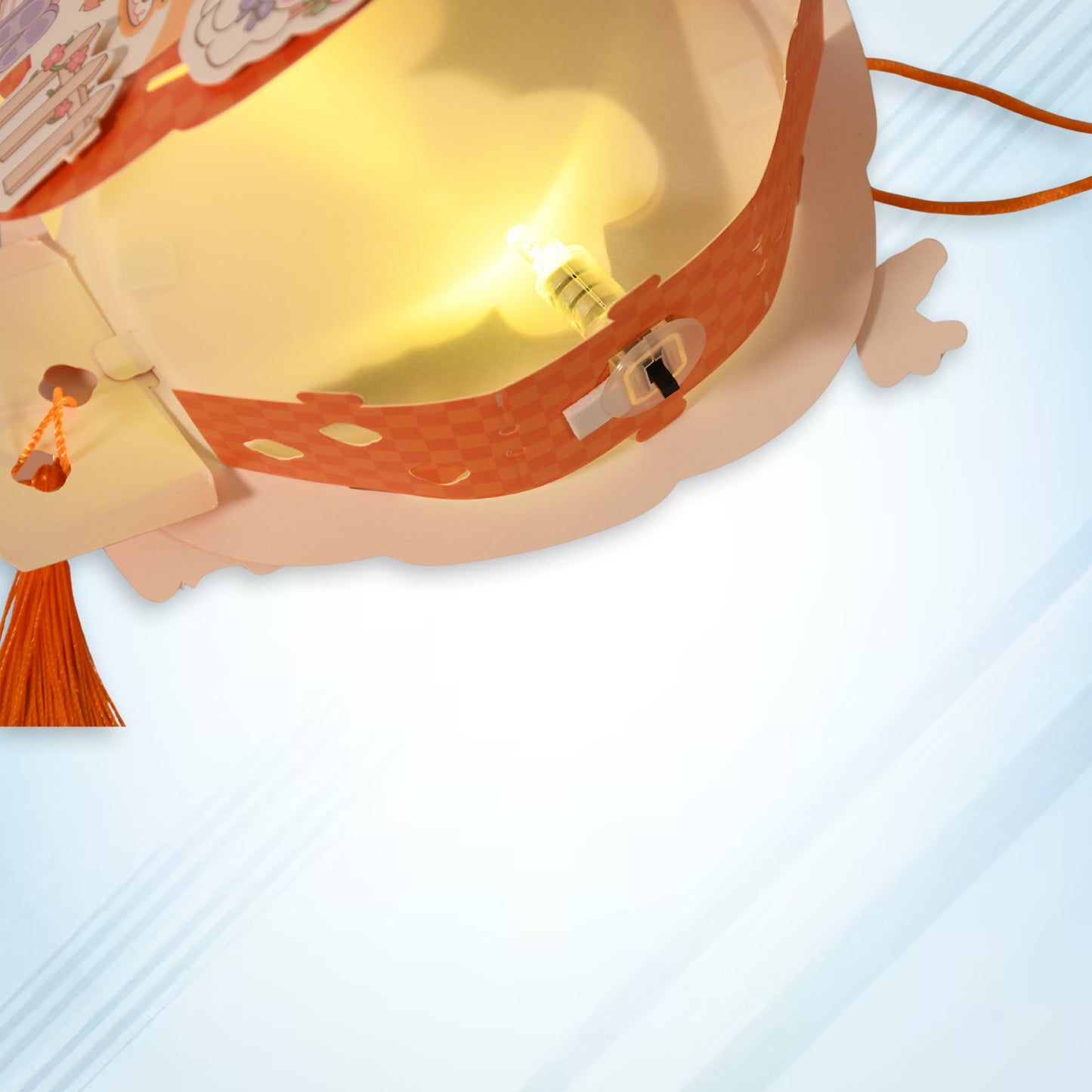 Diy Traditional Lanterns Handmade Cartoon Paper Lanterns Antique Portable Lantern Hollow-out Projection Luminescent Led Lamp Diy Hanging Paper Lanterns For Festival Party Decor - Happy Price - Image 2