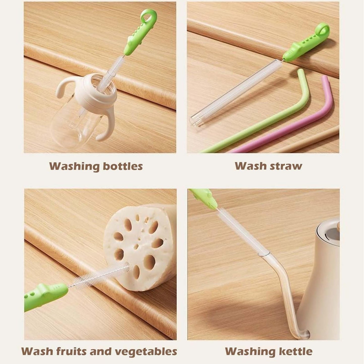 Long Bottle Spout Cleaning Brush for Narrow Tubes (1 Pc, 22 Cm) - Happy Price - Image 3