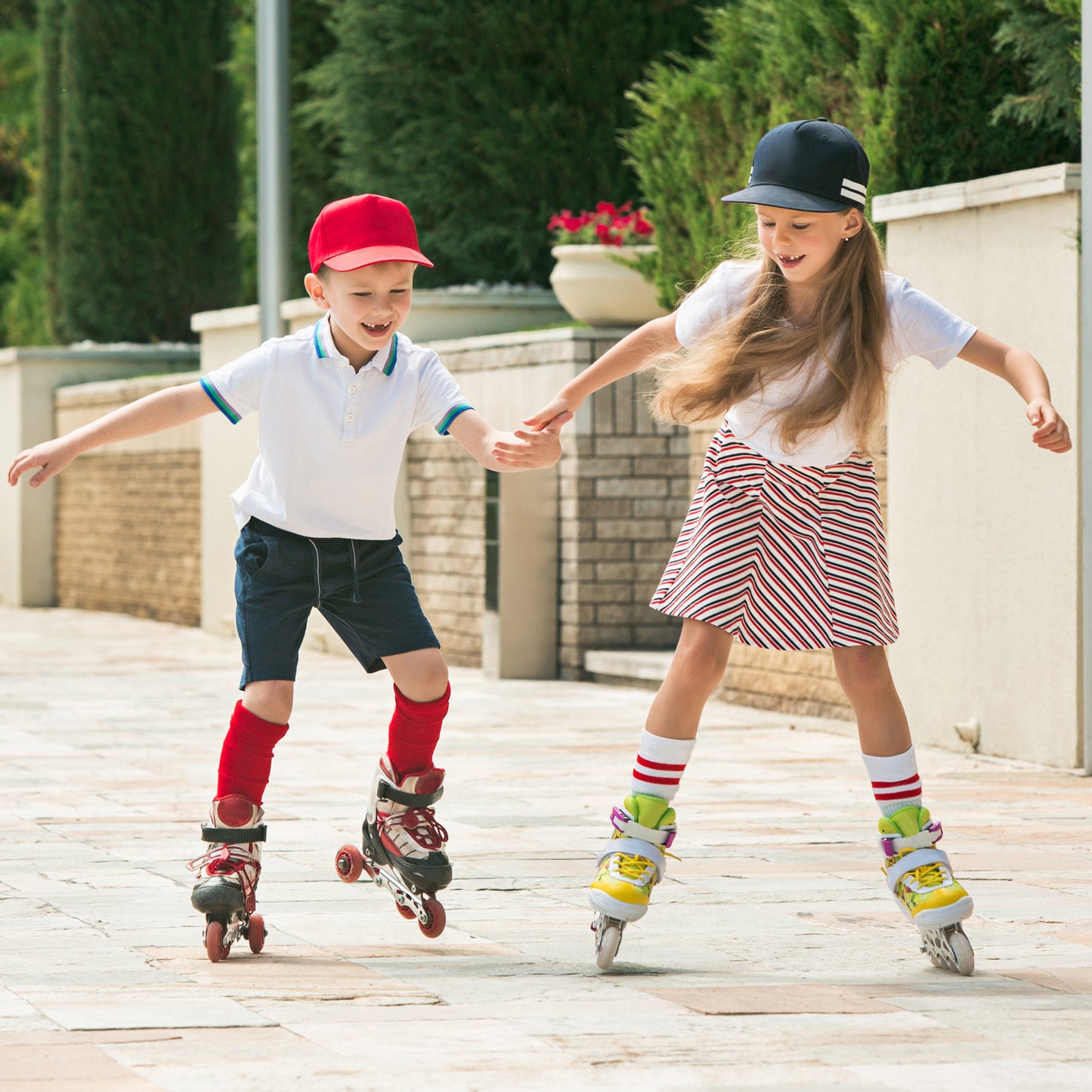 7554  Inline Skates With Led Flashing Light Wheel With Adjustable Length Skate Premium High Quality Skates Pair - Happy Price - Image 7