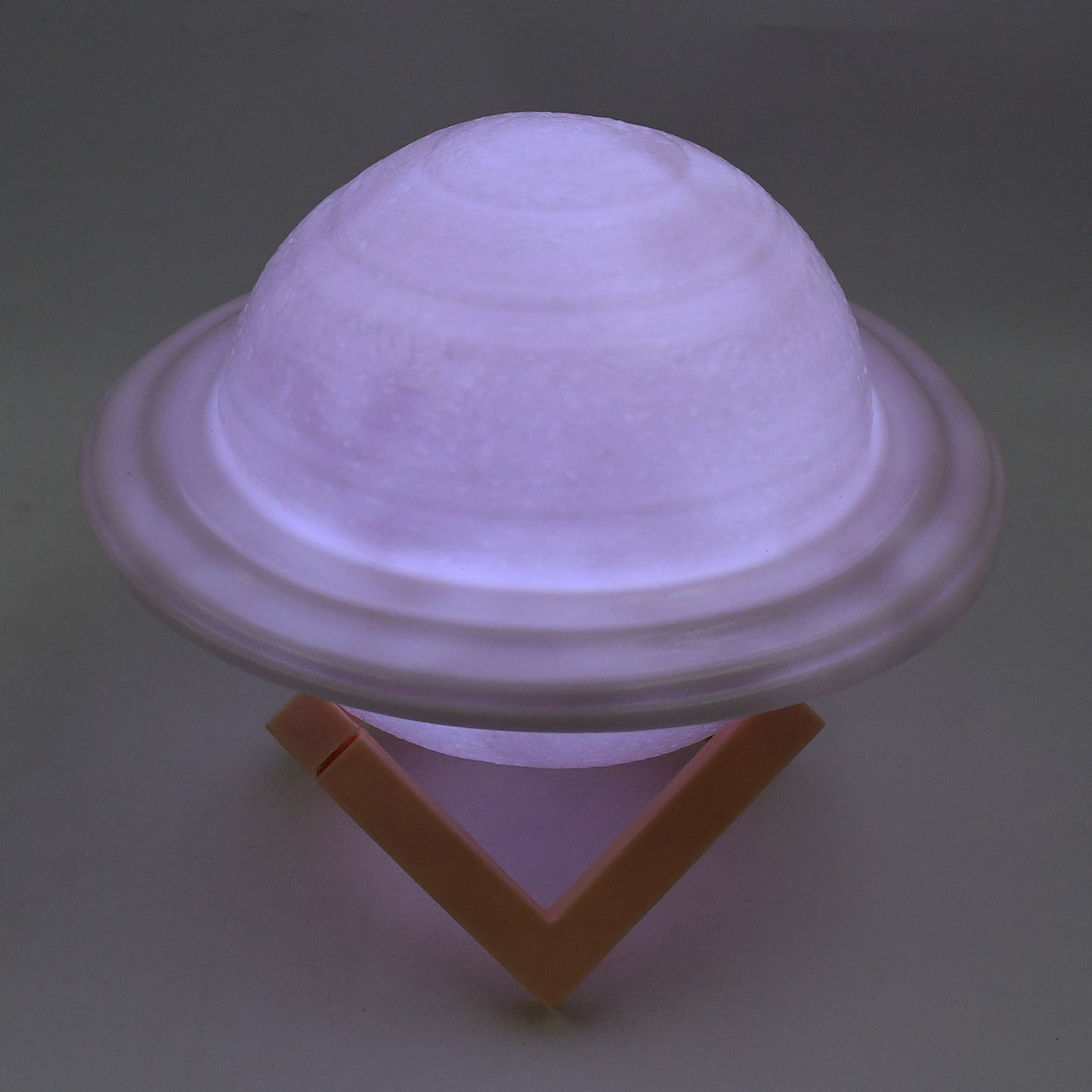 3d Saturn Lamp Home Decoration Bedside Night Light With Base (1 Pc  Multicolor) - Happy Price - Image 3