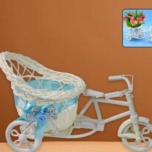 Plastic Cycle Flower Vases For Home Decor Bicycle Flower Pot Stand