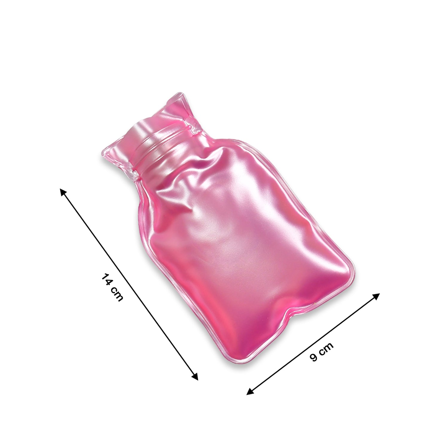 6533 Simple Pink Small Hot Water Bag With Cover For Pain Relief Neck Shoulder Pain And Hand Feet Warmer Menstrual Cramps. - Happy Price - Image 4