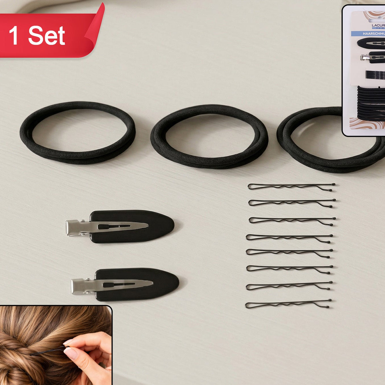 Multipurpose Hair Accessories Combo Set (1 Set)