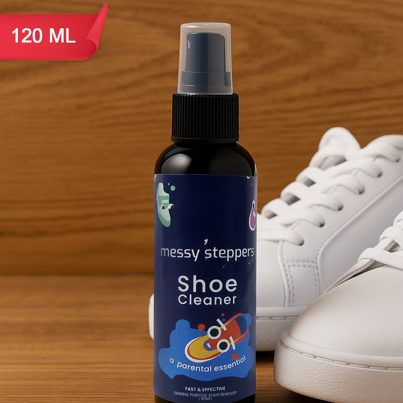 Shoe Cleaner Spray for All Footwear - 120ml Bottle - Happy Price - Image 1