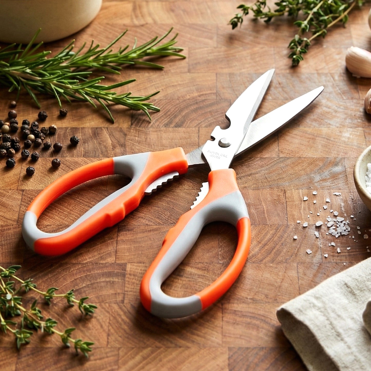 Durable Stainless Steel Kitchen Shears - Multipurpose Tool (1 Pc) - Happy Price - Image 3
