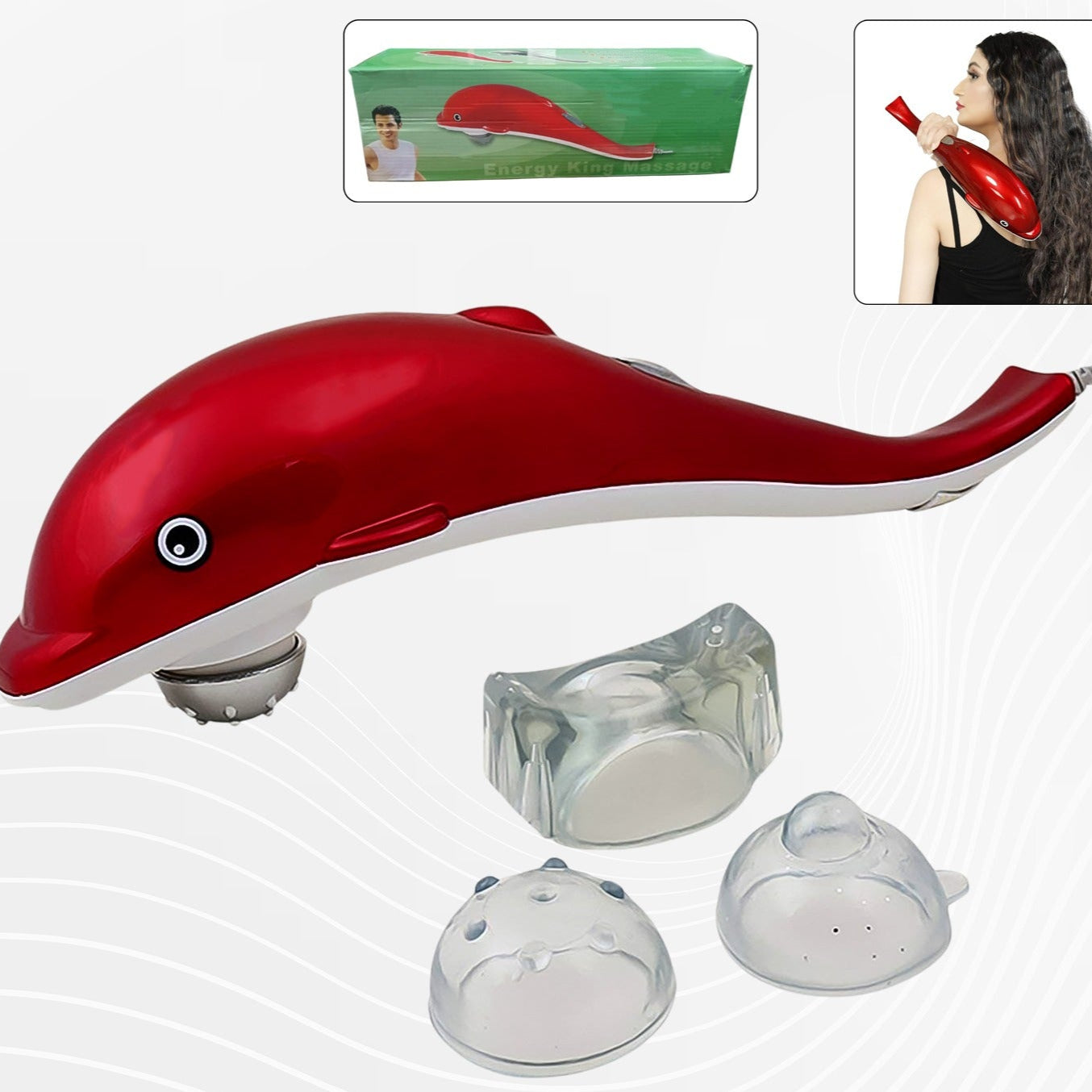 Electric Dolphin Handheld Massager (1 Pc) - Happy Price - Image 1