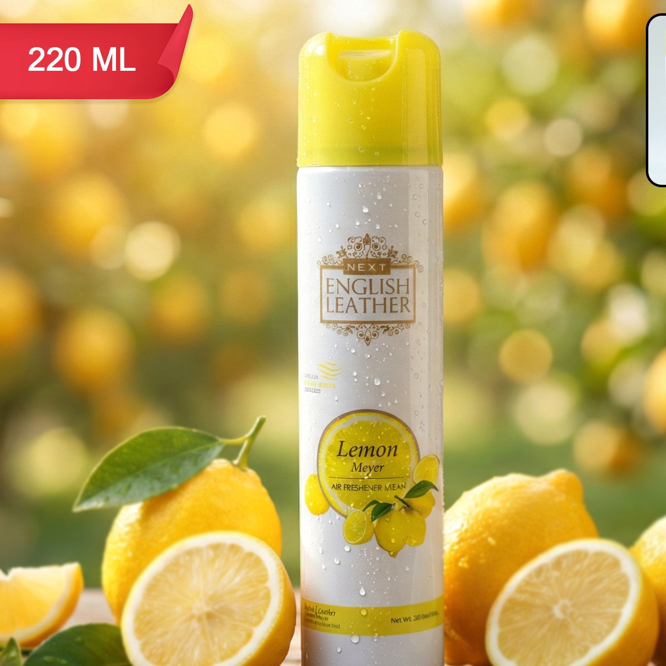 Next Premium English Leather Lemon Air Freshener Spray 220 Ml