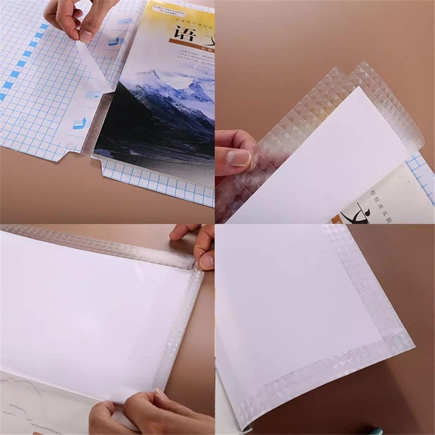 30 Pcs Transparent Adhesive Book Cover Sheets - Mix Sizes - Happy Price - Image 3