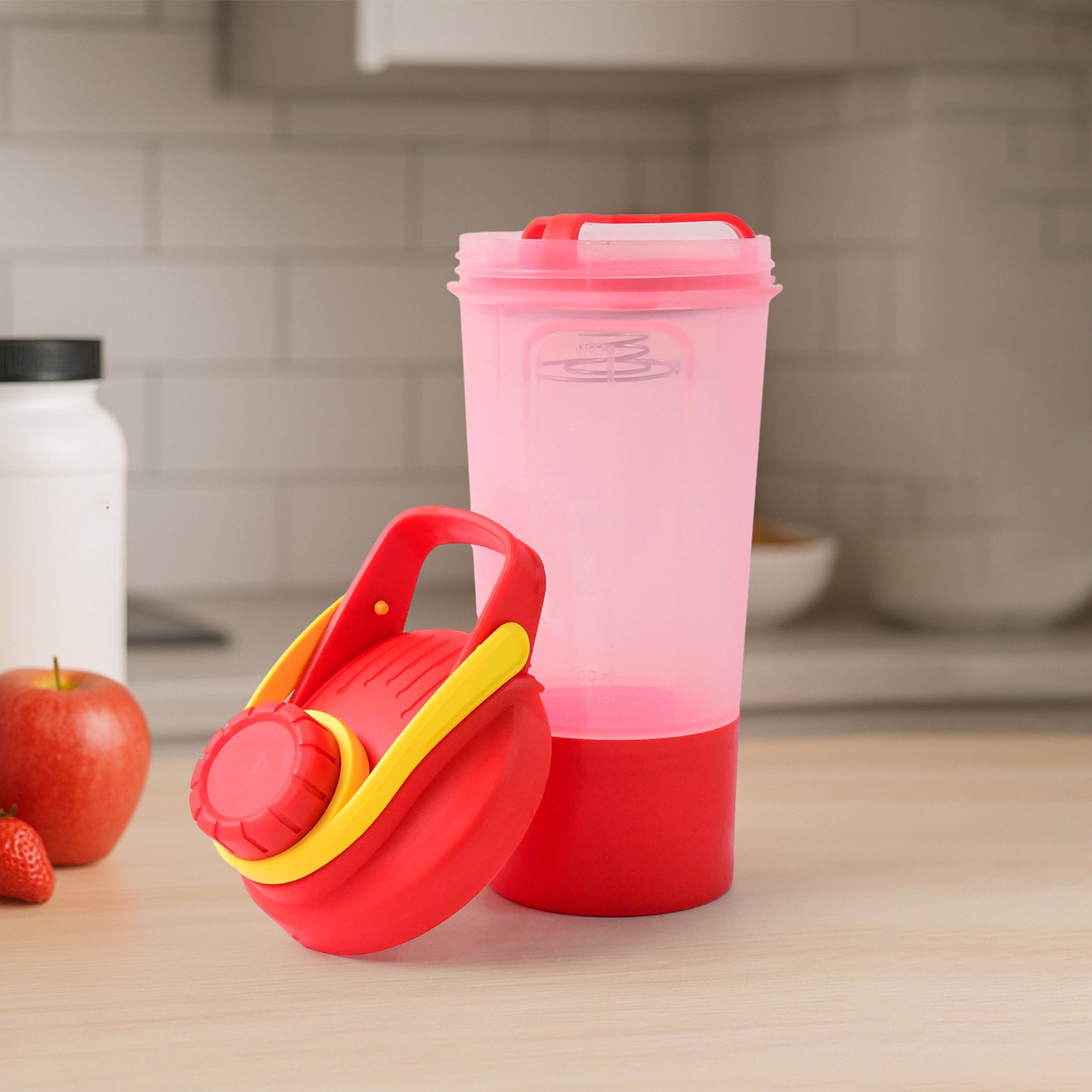 Premium Gym Shaker Bottle with Mixing Ball - 550ml, Leak-Proof for Fitness Drinks - Happy Price - Image 6