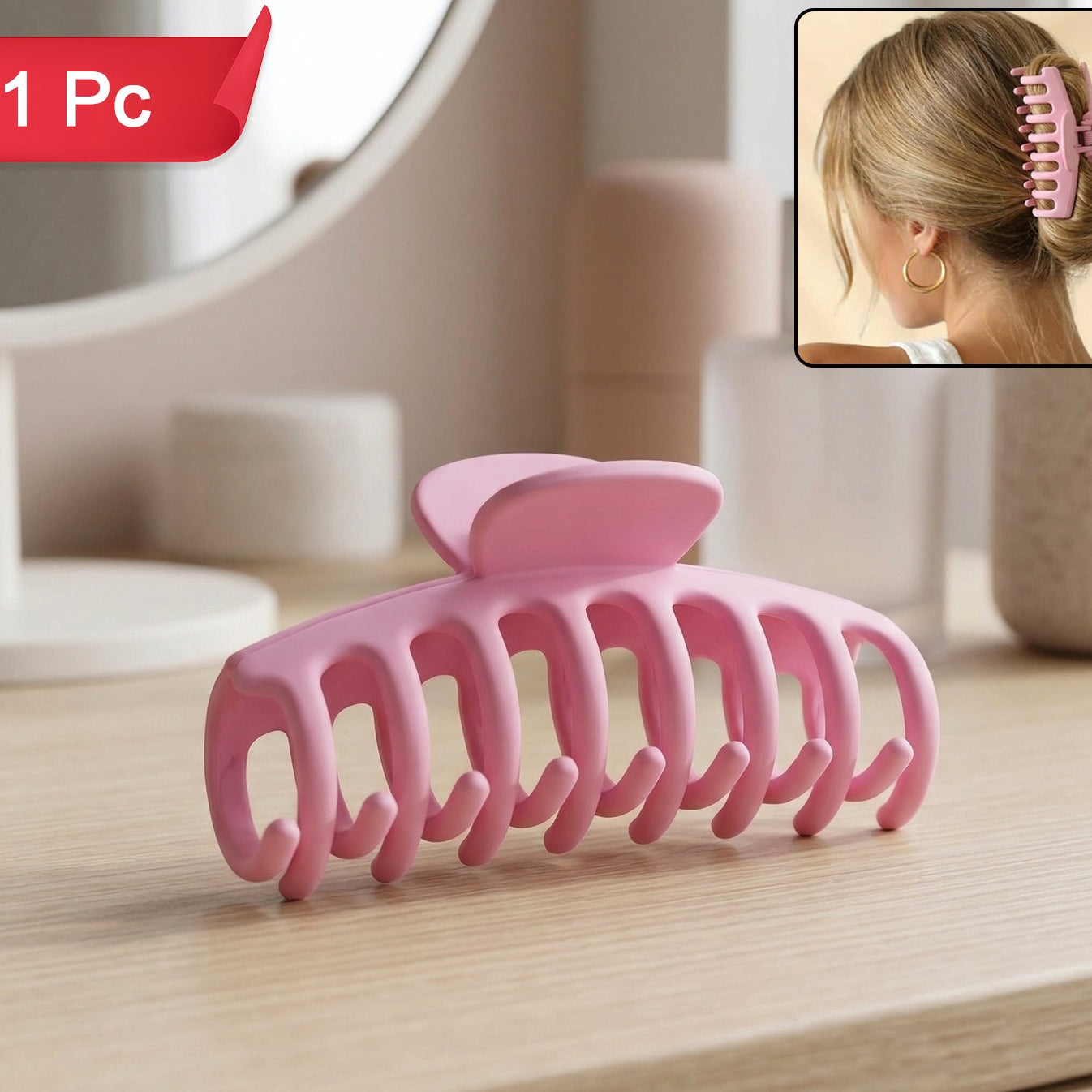 Elegant Strong Grip Hair Claw Clip For Women (1 Pc)