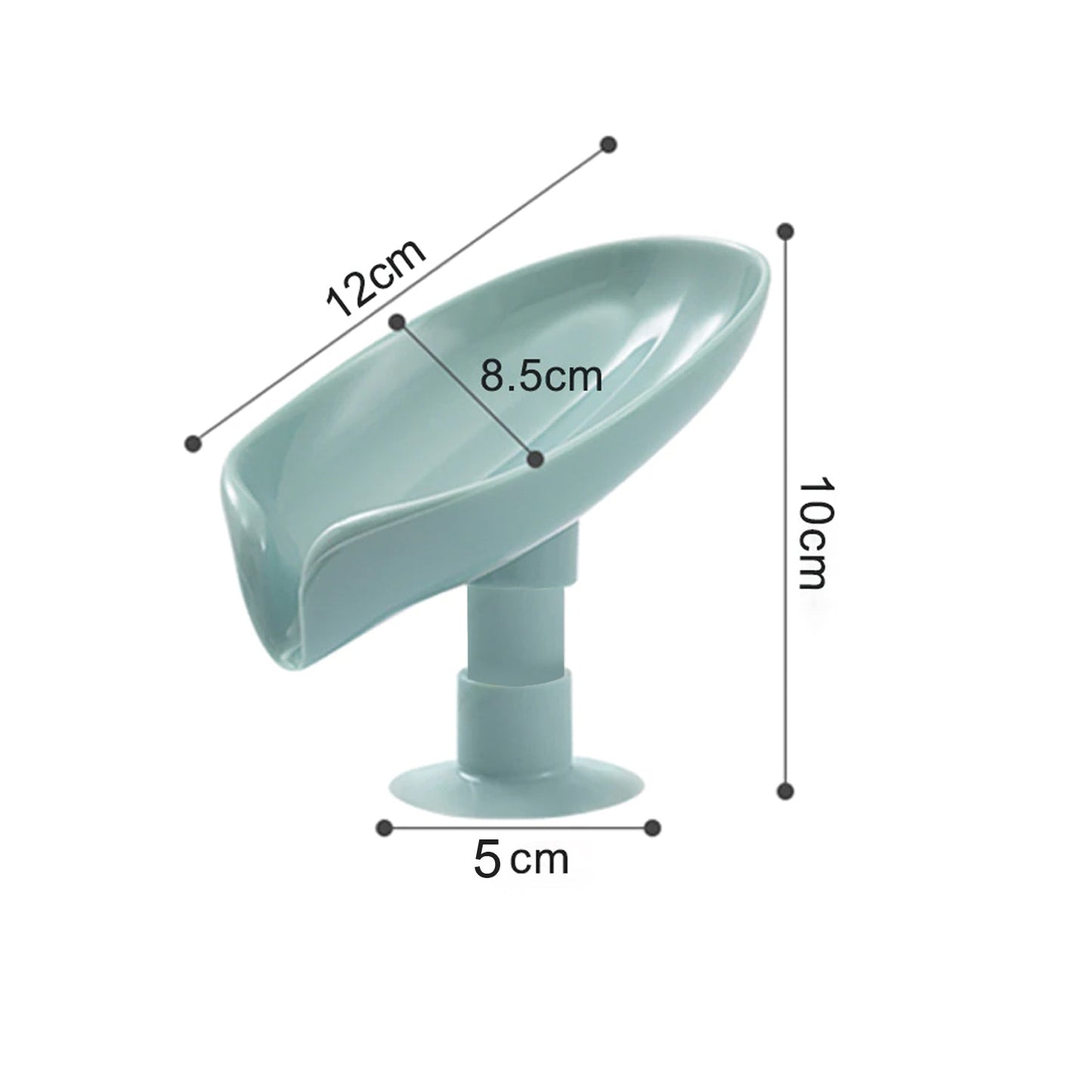 Self Draining Soap Holder For Bathroom Leaf Shape Soap Dish Kitchen Soap Tray - Happy Price - Image 4