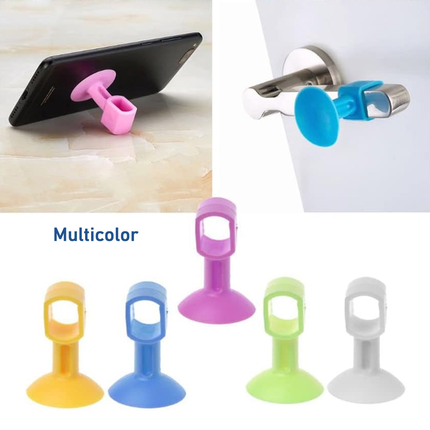 Self-sucking Silicone Door Stopper (5 Pcs Set) - Happy Price - Image 3