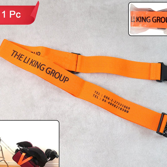 Adjustable Luggage Strap with Buckle - 1 Pc Orange - Happy Price - Image 1